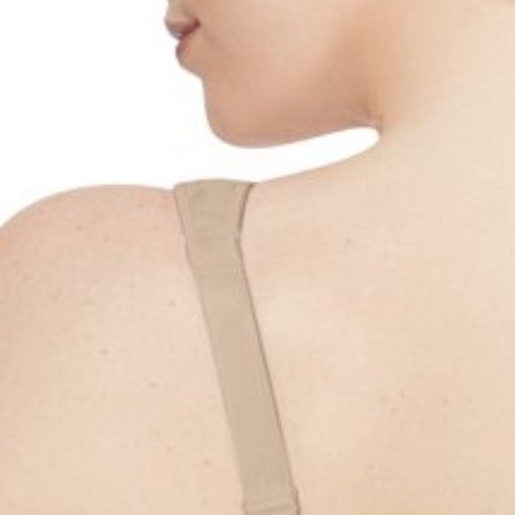 Just My Size Front Close Wire-Free Bra Nude Beige Sz 40DD - Picture 3 of 7
